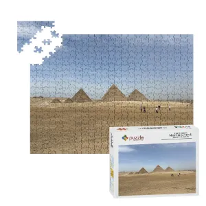 500-Piece Puzzle of the Pyramids of Giza – Wooden Jigsaw Made of Basswood