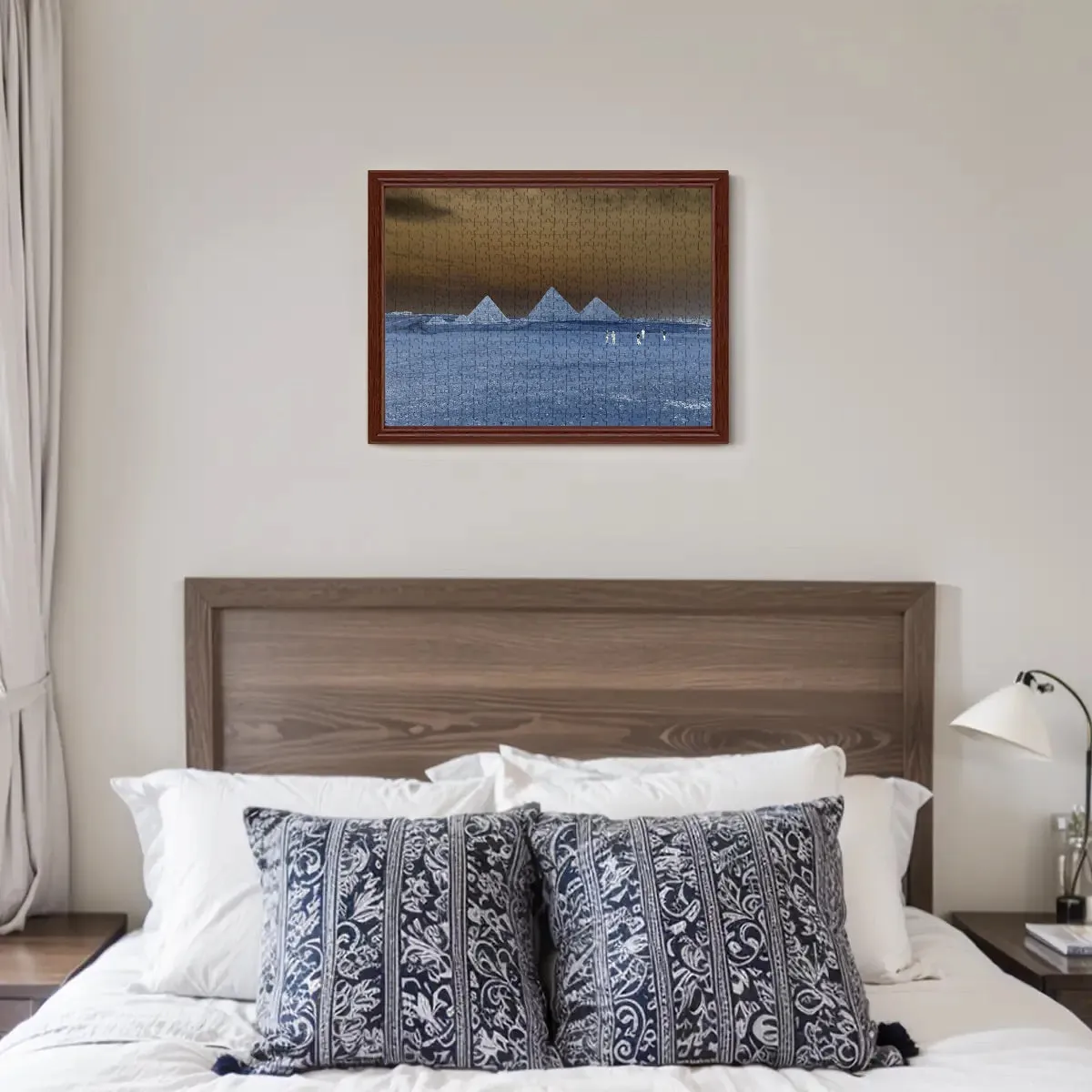 500-Piece Puzzle of the Pyramids of Giza – Wooden Jigsaw Made of Basswood