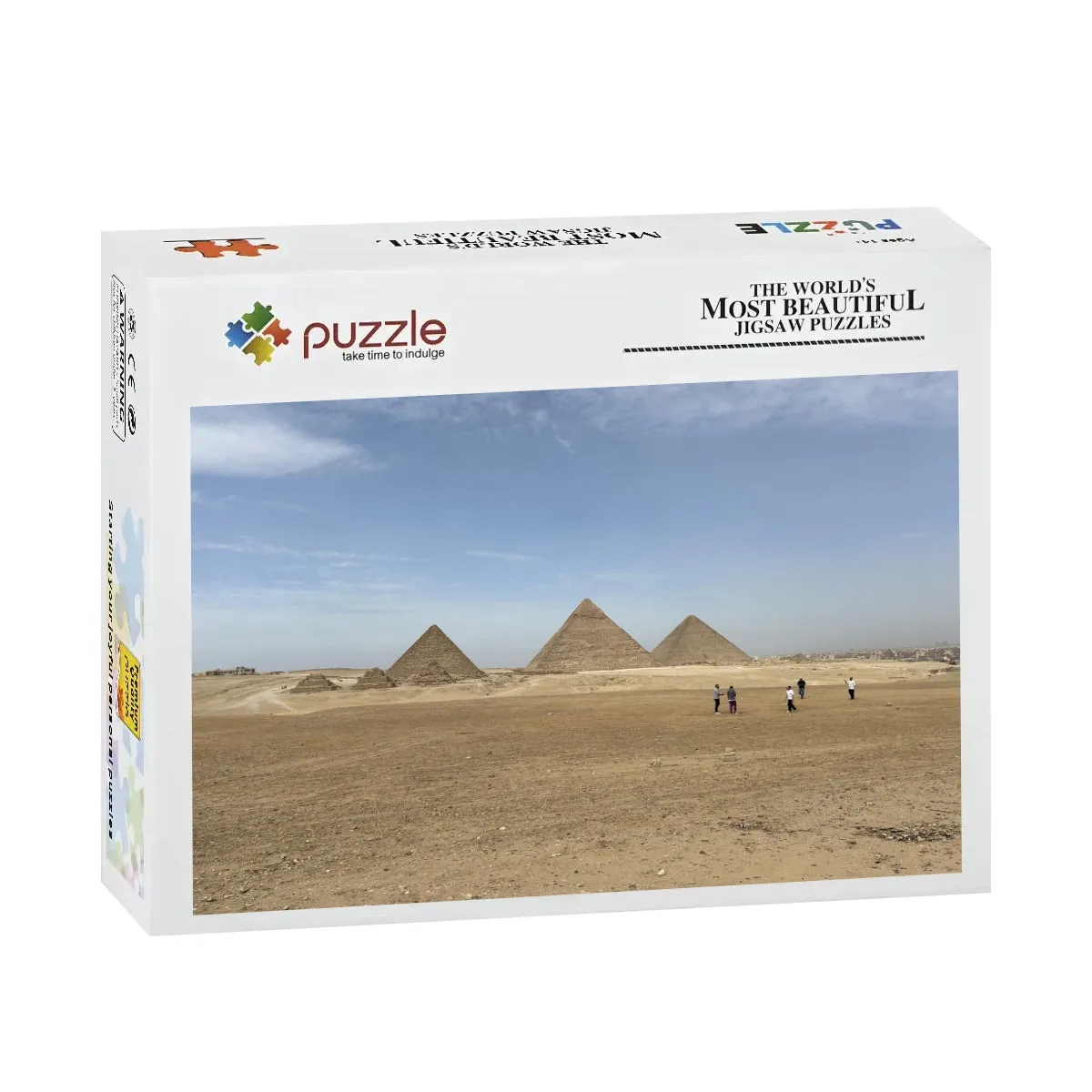 500-Piece Puzzle of the Pyramids of Giza – Wooden Jigsaw Made of Basswood
