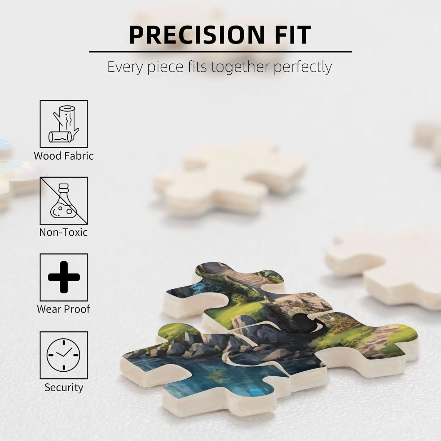 500 Piece Jigsaw Puzzle Fantasy Castle Brain Teaser for Adults,Educational Developmental Toys & Games,Building Kit Activities to Encourage Creative Play Christmas