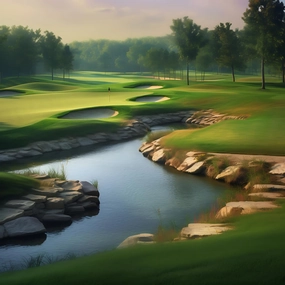 500 Pieces Golf Course Large Jigsaw Puzzle for Adults Floor Puzzles DIY Children Educational Fun Games or Toys Wooden Puzzles Home Decor Best Gifts for Elders Friends - Scenic Series
