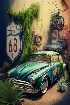 500 Pieces Puzzle for Adult - Car Repair Shop Wooden Jigsaw Puzzles Challenging Educational Fun Toys for Family Creative Gift