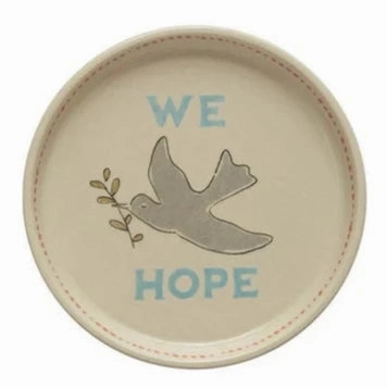 5"RND STONEWARE PLATE, ASSD