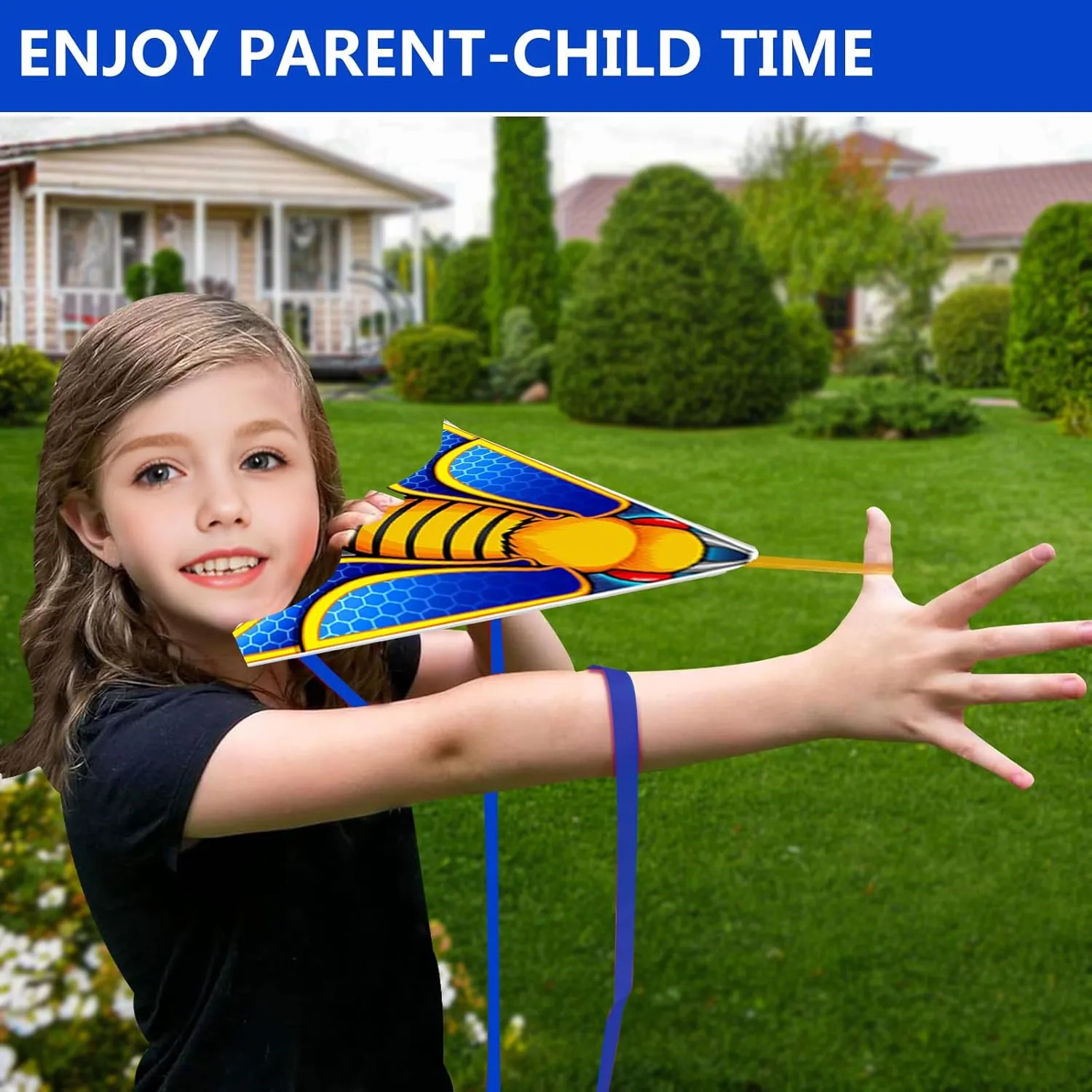 6Pack Flying Toys - Small Kites & Airplane Launcher for Kids (Boys & Girls, 3-8) - Outdoor Flying Kites & Glider Planes - Bulk Toys for Kids & Adults - Beach Trip
