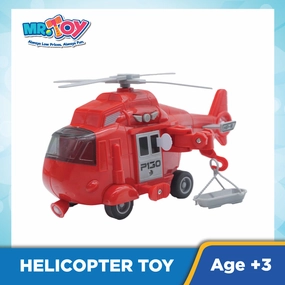 (MR. TOY) Rescue Helicopter Toy with Lightsound