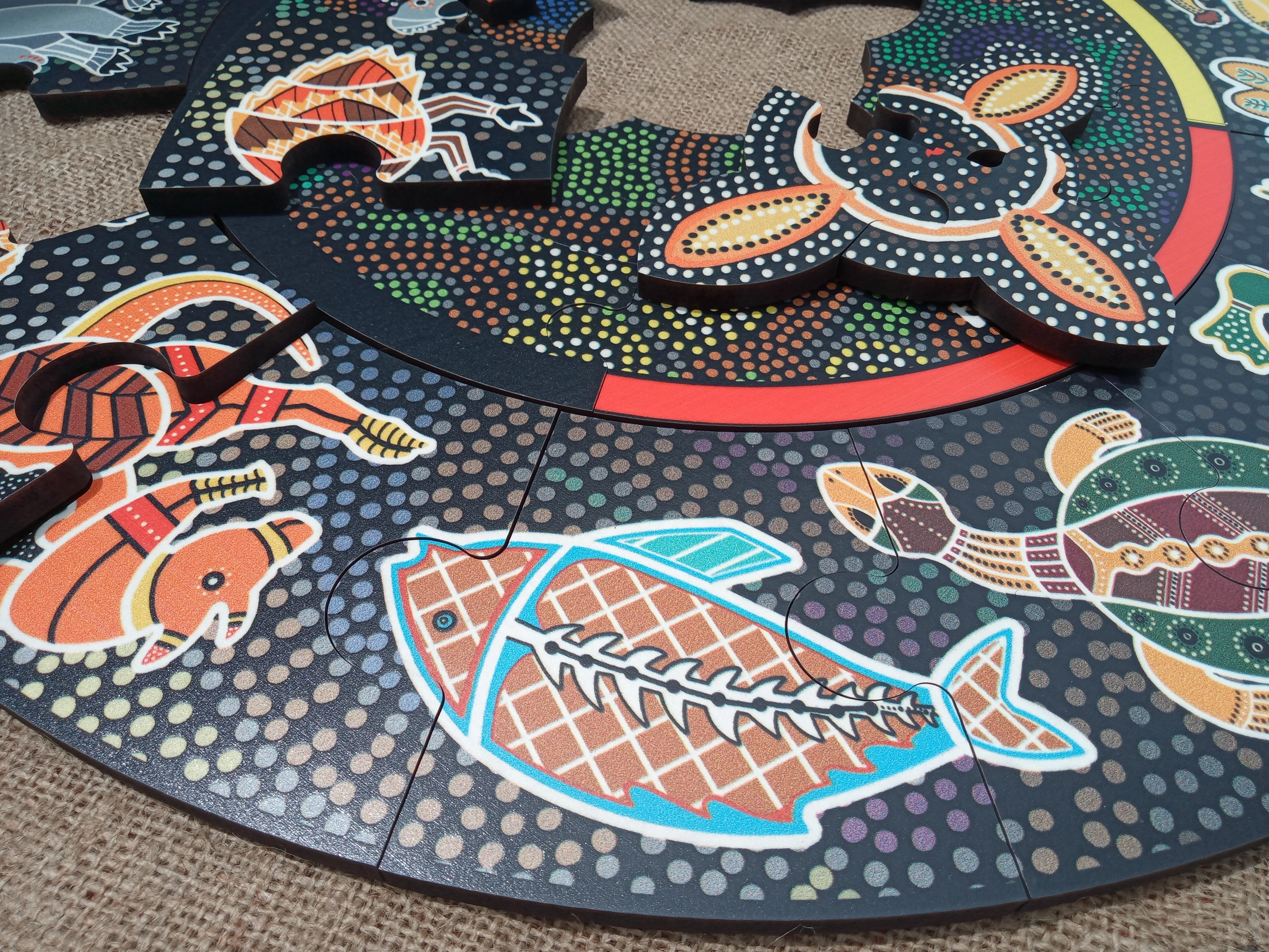 Aboriginal Meeting Place Floor Puzzle