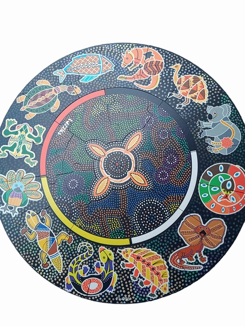 Aboriginal Meeting Place Floor Puzzle