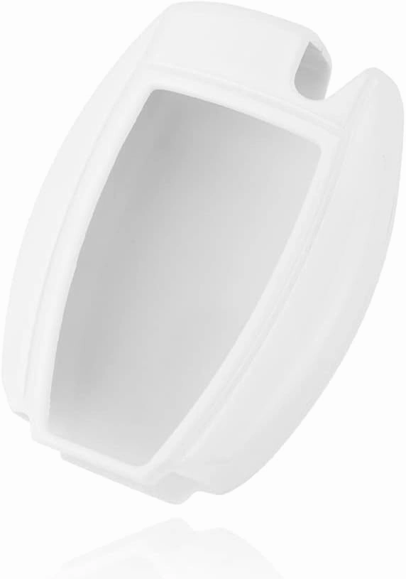ABS Car Key Case Cover Fob Holder replacement for Mercedes-Benz C E S M CLS CLK GLK GL Class, etc (White)