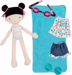 ADORA Exclusive Sunshine Friends Collection, Plush Doll and Clothes with Sunlight - Activated Color - Changing Bathing Suit, Birthday Gift for Ages 3  - Violet