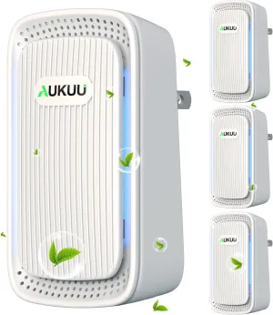 Air Ionizers (4 Pack）- Plug In Negative Ion Air Purifiers - Quiet Air Freshener for Home, Bedroom, Office, Basement - Portable Air Purifier Odor, Smoke, Dust, Pet Smell - Mini Air Cleaner White