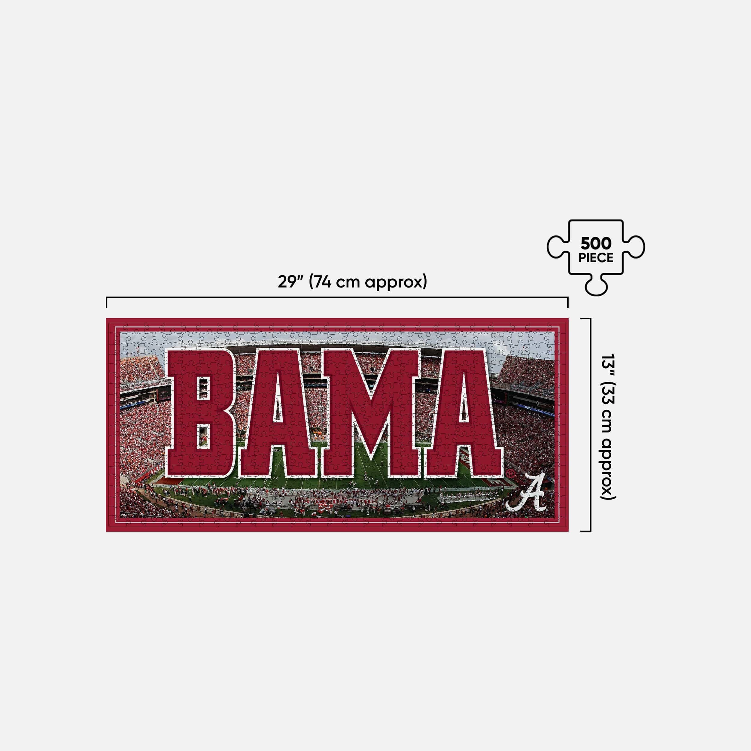 Alabama Crimson Tide Bryant-Denny Stadium 500 Piece Stadiumscape Jigsaw Puzzle PZLZ