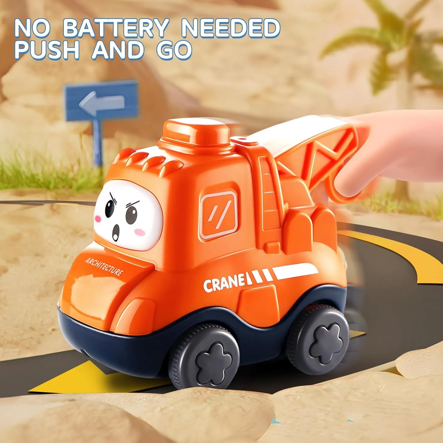 ALASOU Baby Cartoon Car Toys with Playmat/Storage Bag|1st Birthday Gifts for Toddler Age 1-2|Baby Toys for 1 2 3 Year Old Boy|1 2 Year Old Boy Gift for Infant 12-18 Month