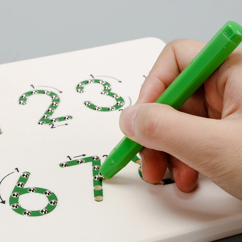 Alphabet Magnetic Bead Board - Fine Motor Toys For Children