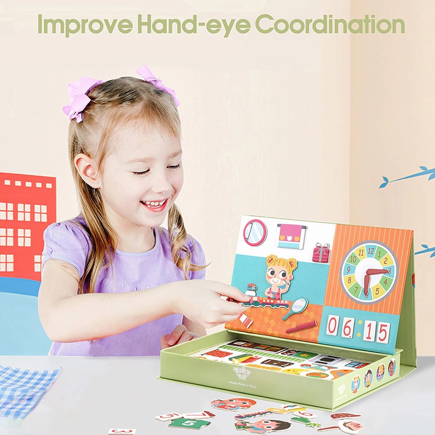 AlphaMag – Magnetic Alphabet Puzzle for Kids Ages 3  – Boosts Early Literacy and Fine Motor Skills