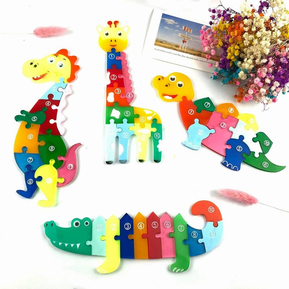 Animal Jigsaw Puzzle Resin Silicone Moulds