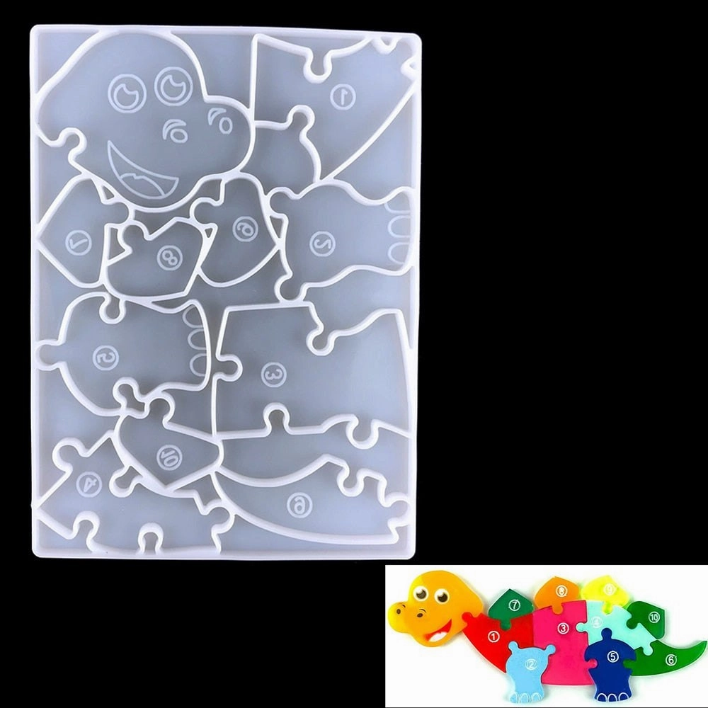 Animal Jigsaw Puzzle Resin Silicone Moulds