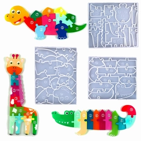 Animal Jigsaw Puzzle Resin Silicone Moulds