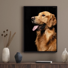Animal Wooden Puzzle 500 Pieces Jigsaw Puzzles Toys Funny Golden Retriever Puppy Intellectual Educational Decompressing Puzzle Toy for Kids/Adults Birthday Gift