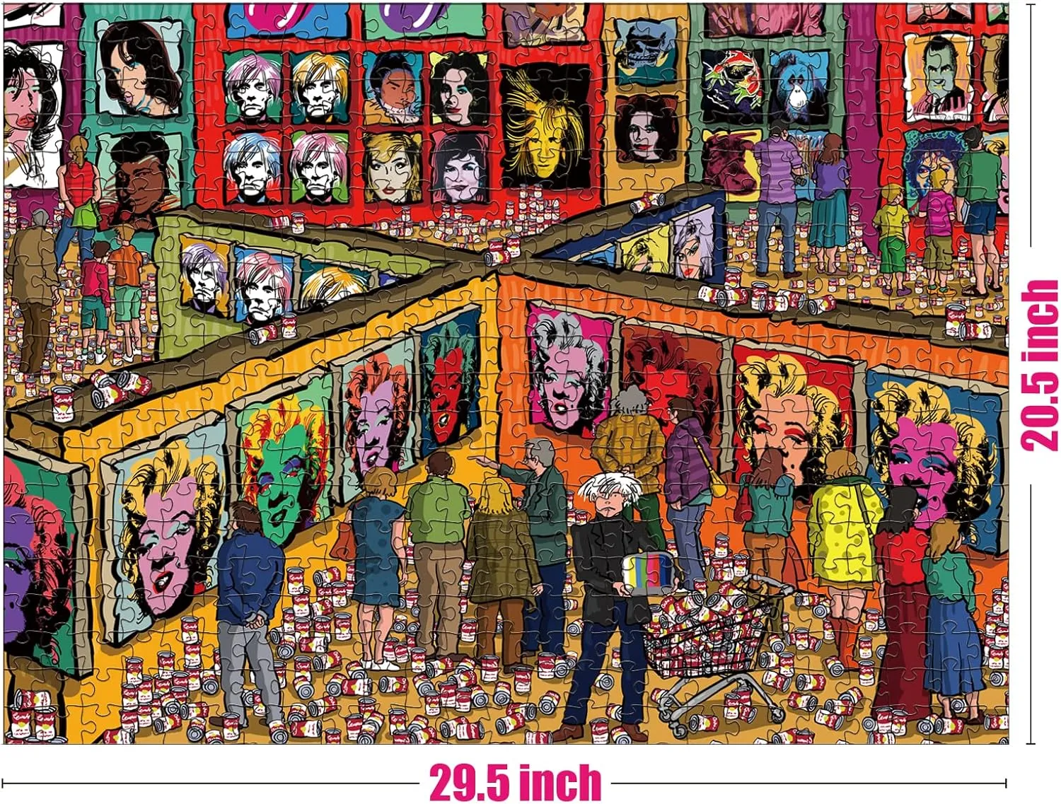 Antelope - 1000 Piece Puzzle for Adults, Andy Warhol Jigsaw Puzzles 1000 Pieces, High Resolution, Matte Finish, Smooth Edging, No Dust Creative Artistic Puzzle