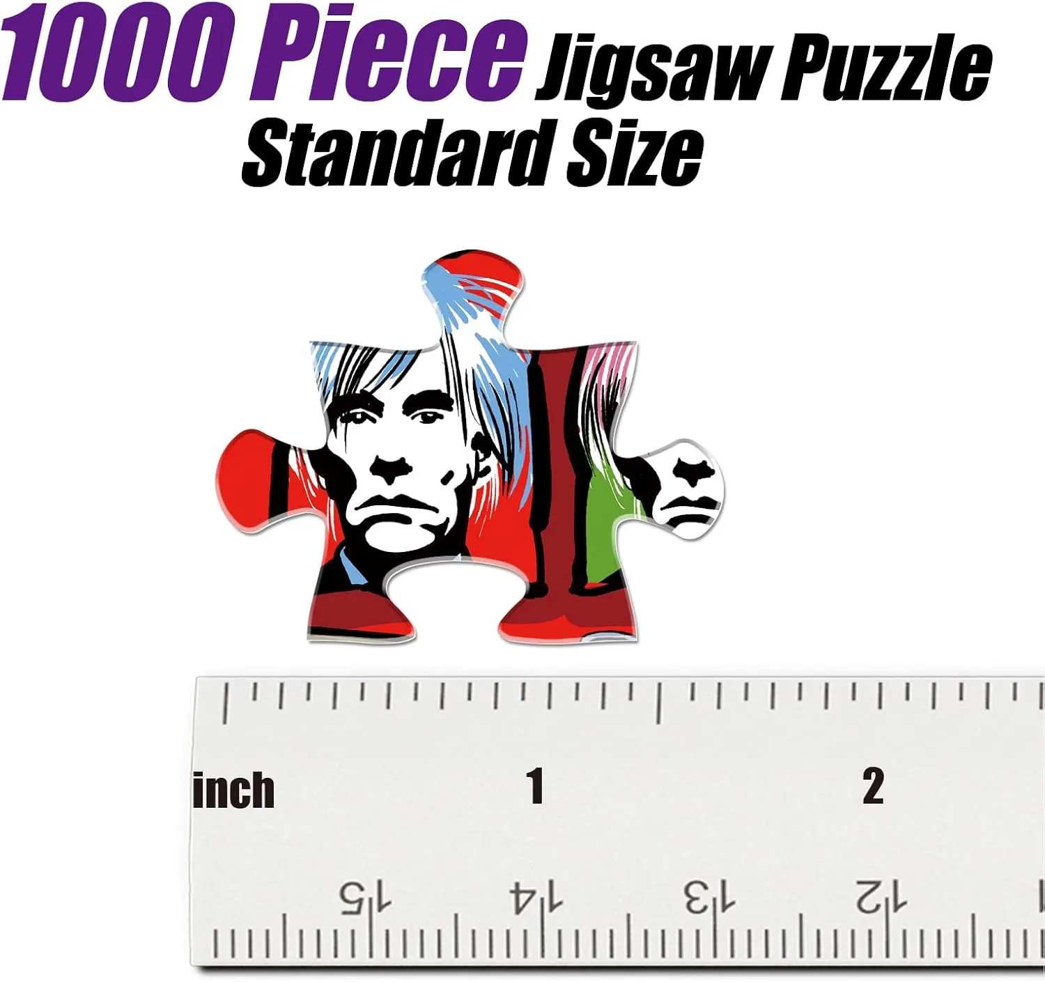 Antelope - 1000 Piece Puzzle for Adults, Andy Warhol Jigsaw Puzzles 1000 Pieces, High Resolution, Matte Finish, Smooth Edging, No Dust Creative Artistic Puzzle