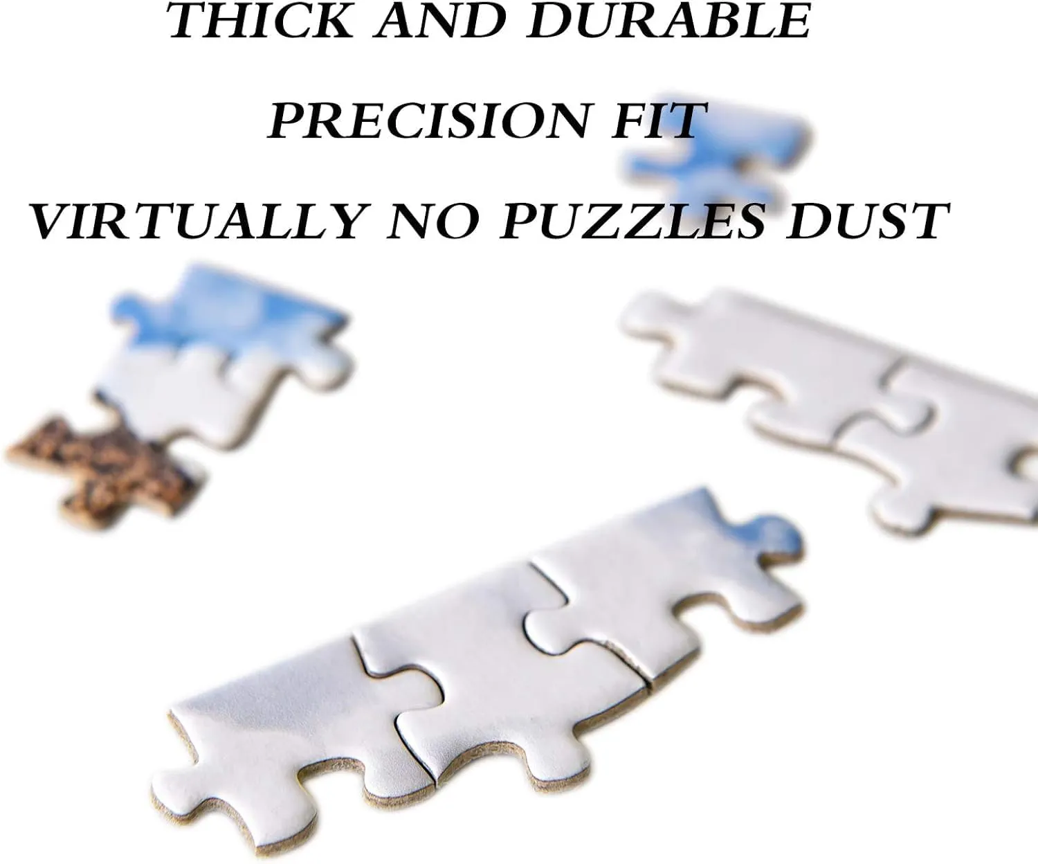 Attractive Wooden Challenging Jigsaw Clear Blue Ski Funny Adult Jigsaw 1000PCS Adventure Jigsaw for Adults and Kids Home Decor