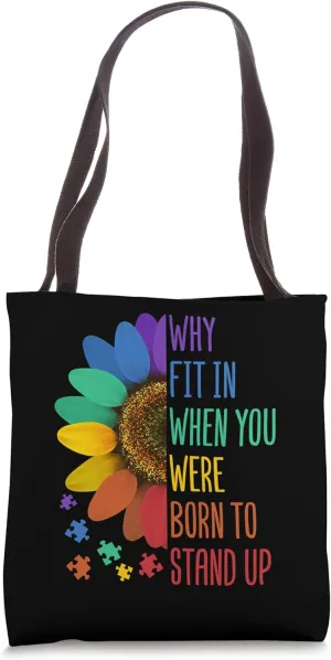 Autism Awareness Month Autism Warrior Acceptance Autistic Tote Bag