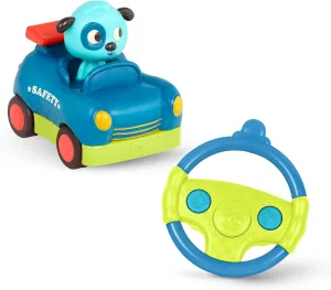 B. toys – Remote Control Car – Toy Race Car for Toddlers, Kids – Remote with 2 Big Buttons – Fast RC Car with Fun Sounds – 2 Years   – Riding Racers - Woofer