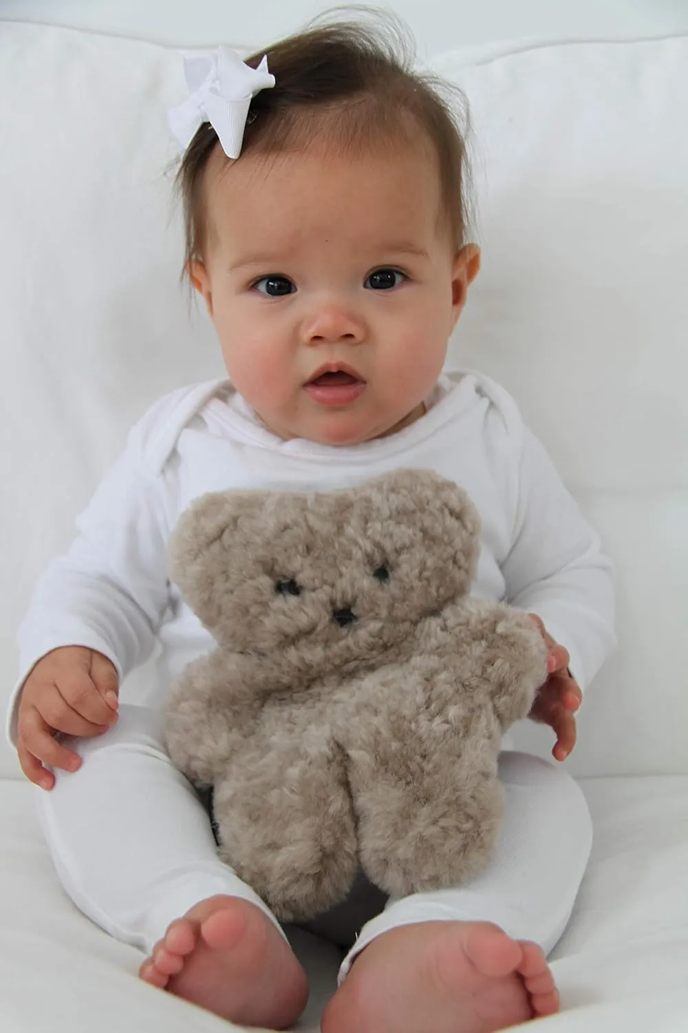 Baby Latte 100% Australian Sheepskin Small Teddy Bear