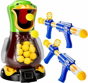 Babyhome Duck Shooting Toys for Kids 3-5 Years, 2 Packs of Foam Shooting Toy with Movable Shooting Game, Interactive Competition Game Gifts for Boys and Girls Ages 6 7 8 9  Years Old