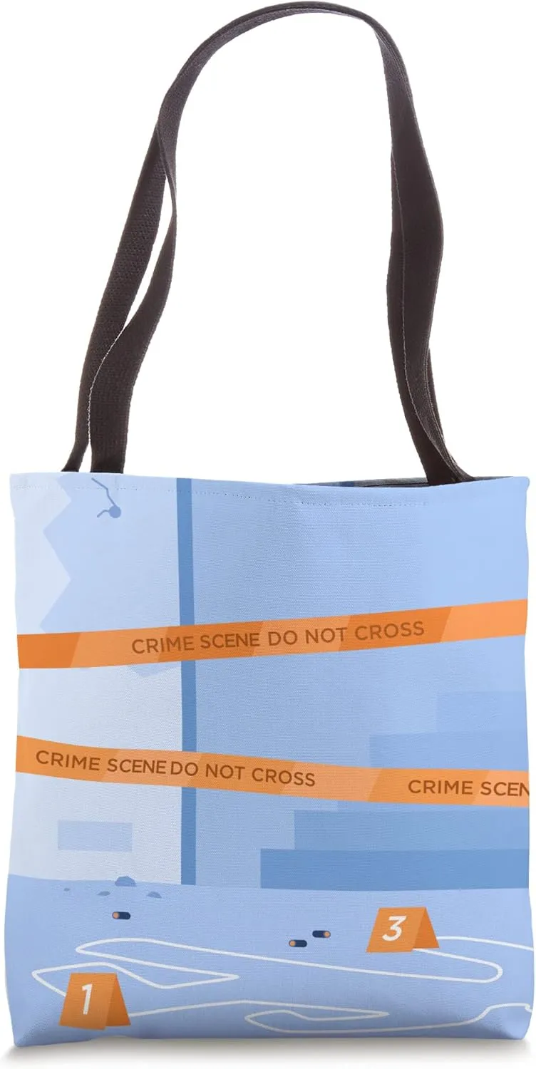 Back Alley Crime Scene, Murder investigation Mystery Tote Bag