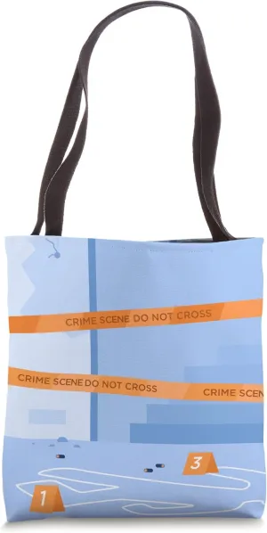 Back Alley Crime Scene, Murder investigation Mystery Tote Bag