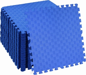 BalanceFrom Puzzle Exercise Mat with EVA Foam Interlocking Tiles for MMA, Exercise, Gymnastics and Home Gym Protective Flooring, Multiple Sizes and Colors