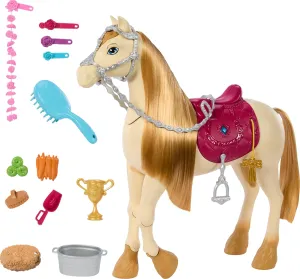 Barbie Toy Horse with Sounds, Music & Accessories, Inspired The Great Horse Chase, Pony Moves, Dances & Blinks Eyes
