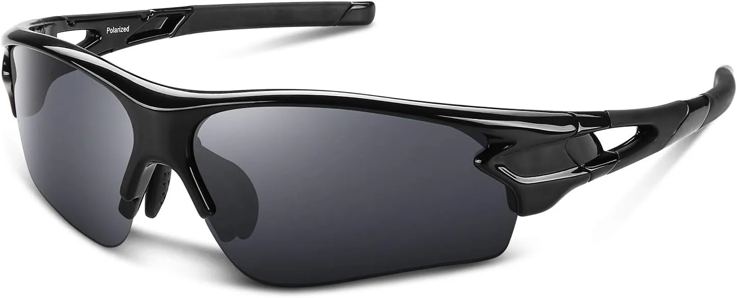 BEACOOL Polarized Sports Sunglasses for Men Women Youth Baseball Fishing Cycling Running Golf Motorcycle Tac Glasses UV400