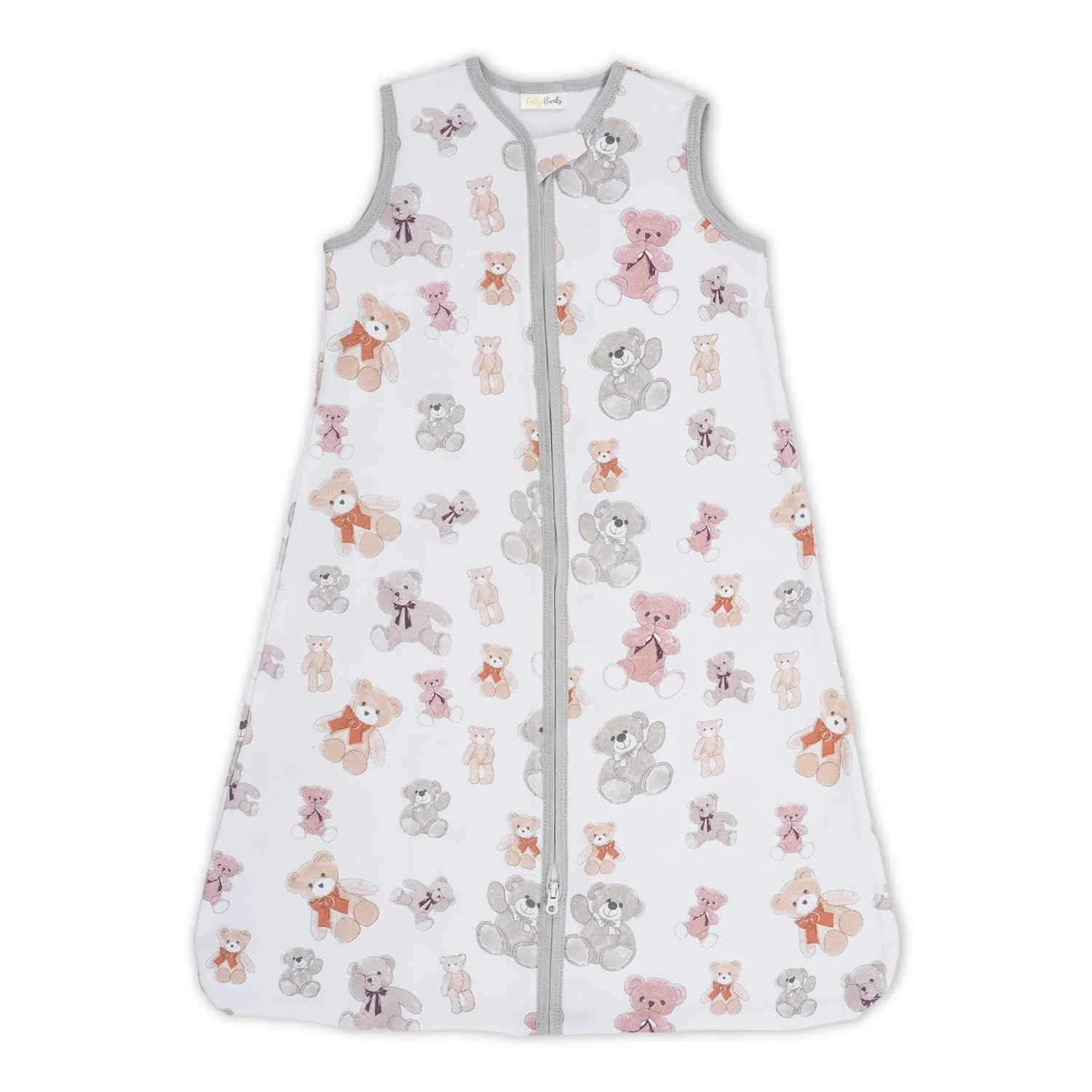Bear Hugs Baby Sleep Sack, 100% Organic Cotton: 6-12M