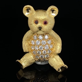Bear, large Teddy Bear, Diamond Tummy