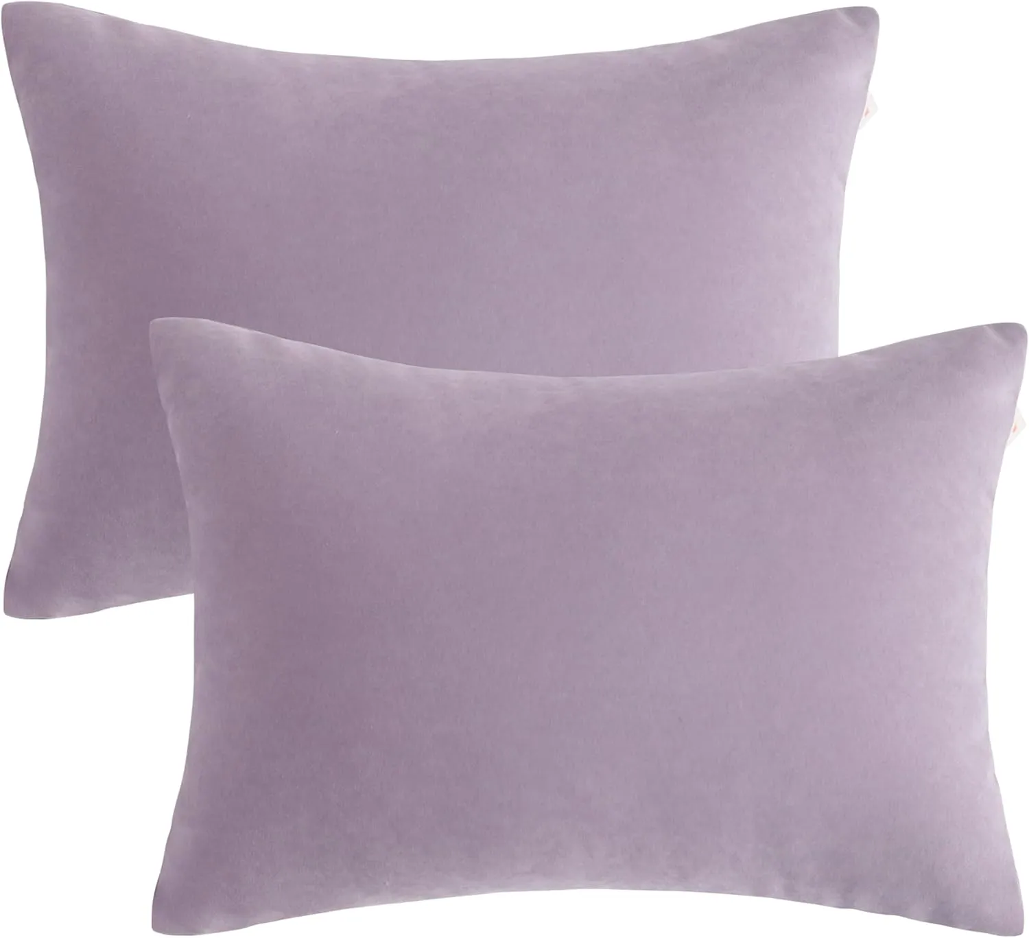 bedsum 2 Pack Toddler Pillows, 13''x18'' Microfiber Baby Pillows for Toddler, Travel, Pets, Soft and Machine Washable Small Pillows w/ Excellent Resilience for Neck, Wrist, and Knee Support, Lavender