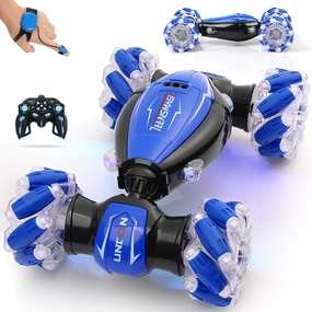 Best Birthday Gifts for Boys & Girls Aged 6-12 - Gesture Sensing RC Stunt Car, 2.4Ghz Hand-Controlled Remote Control Twist Cars, 4WD All-Terrain Adaptability
