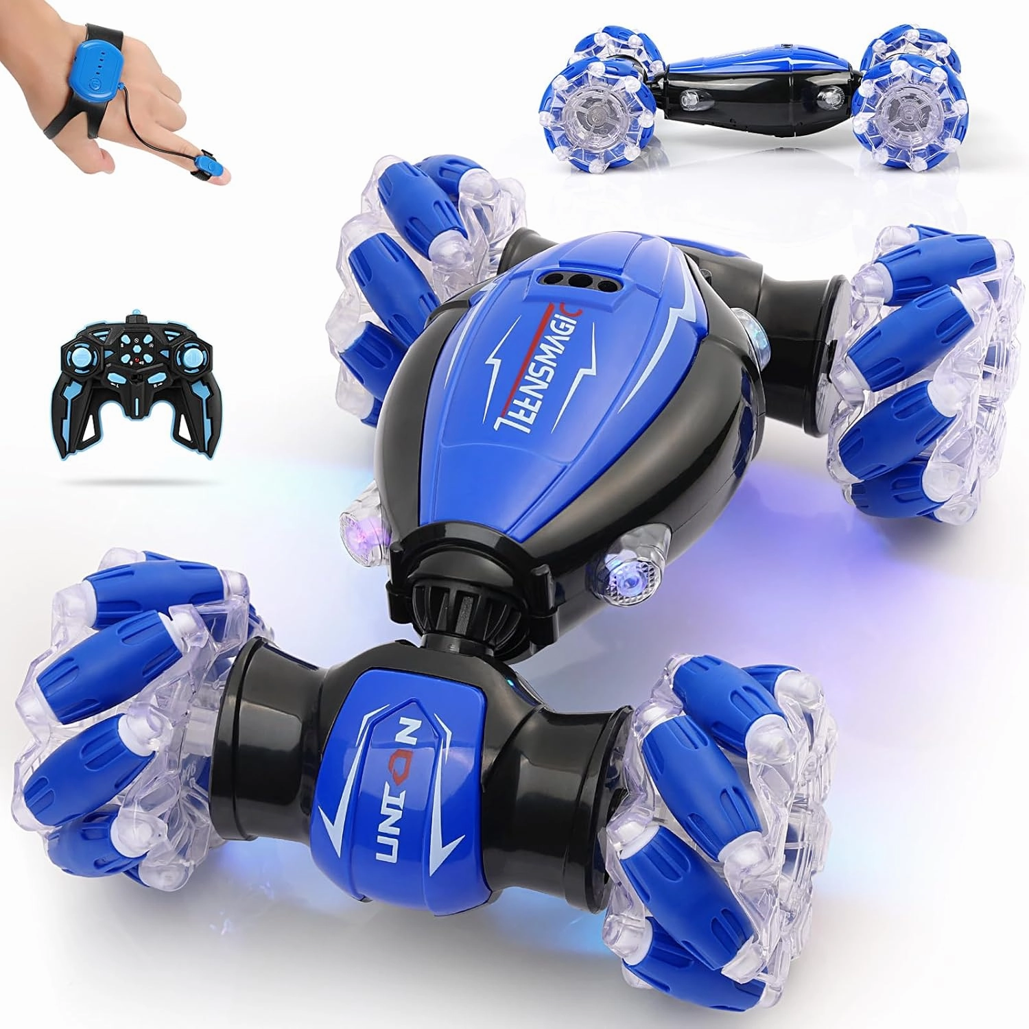 Best Birthday Gifts for Boys & Girls Aged 6-12 - Gesture Sensing RC Stunt Car, 2.4Ghz Hand-Controlled Remote Control Twist Cars, 4WD All-Terrain Adaptability