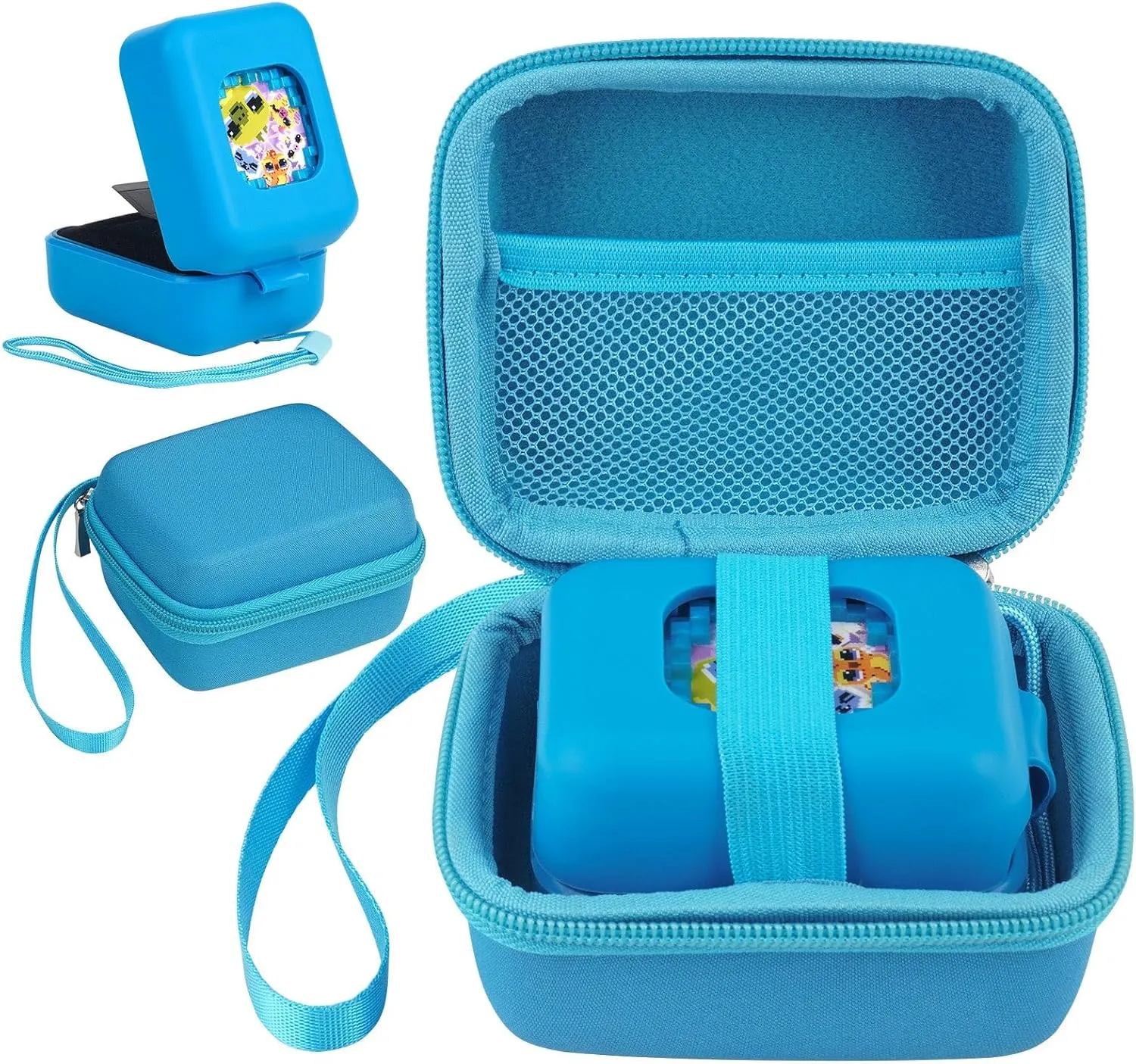 Bitzee Magicals Interactive Toy Digital Pet Silicone Cover and Travel Case, Accessories Protective Case (Blue)