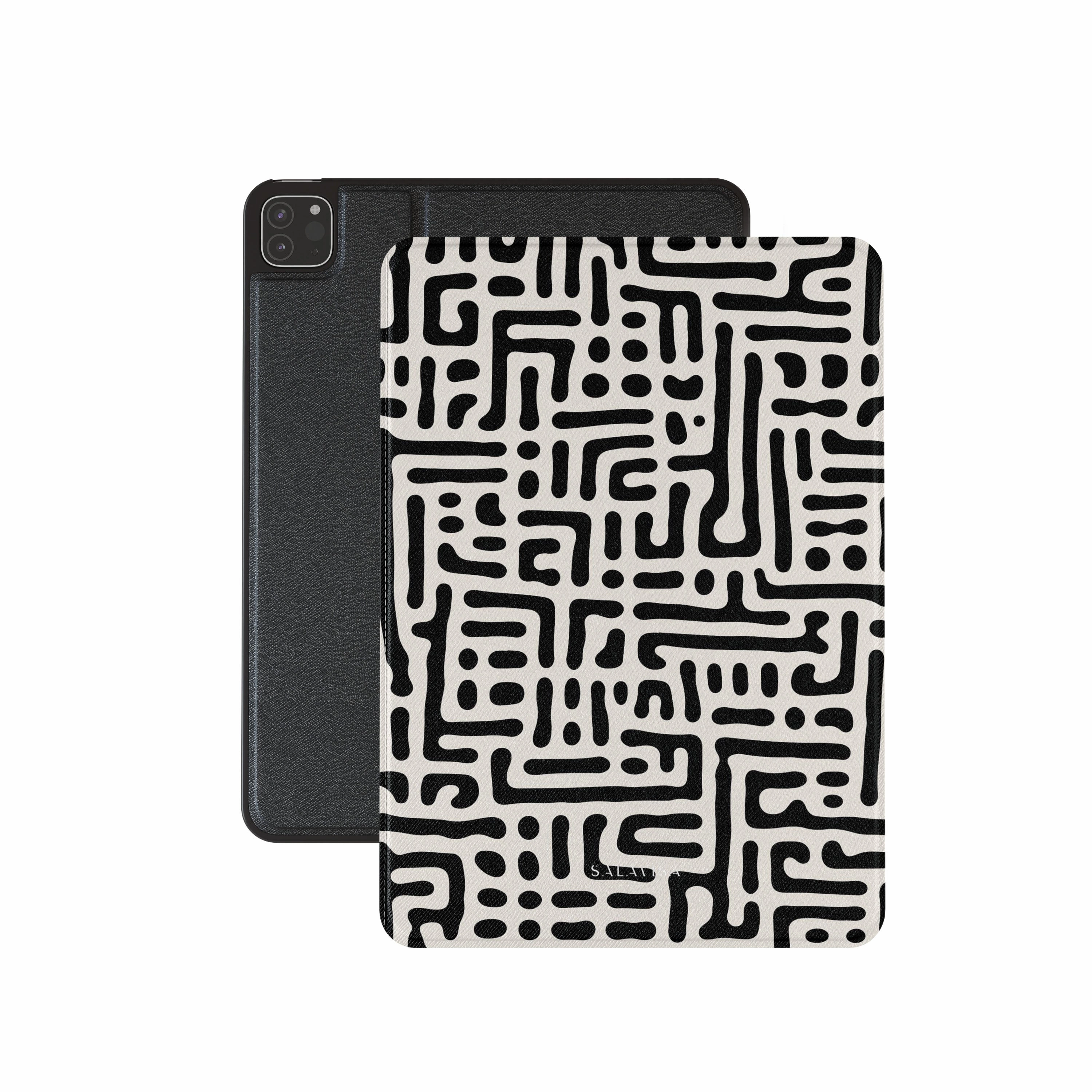Black & White Maze iPad Case