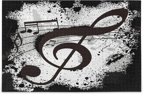 Black Background with Music Notes Puzzle for Adults 500 Piece Puzzles Game DIY Toys Creative Gift Home Decorations