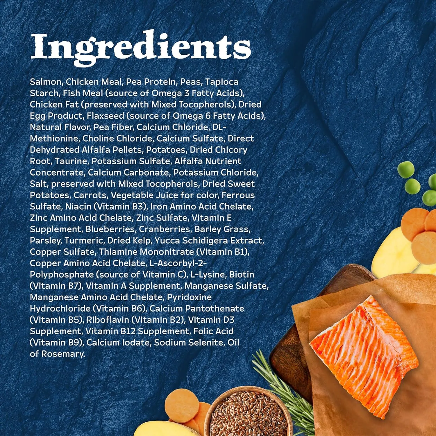 Blue Buffalo Wilderness Natural Adult Dry Cat Food, High-Protein and Grain-Free Diet, Supports Healthy Muscle Development and a Healthy Immune System, Salmon, 5-lb Bag