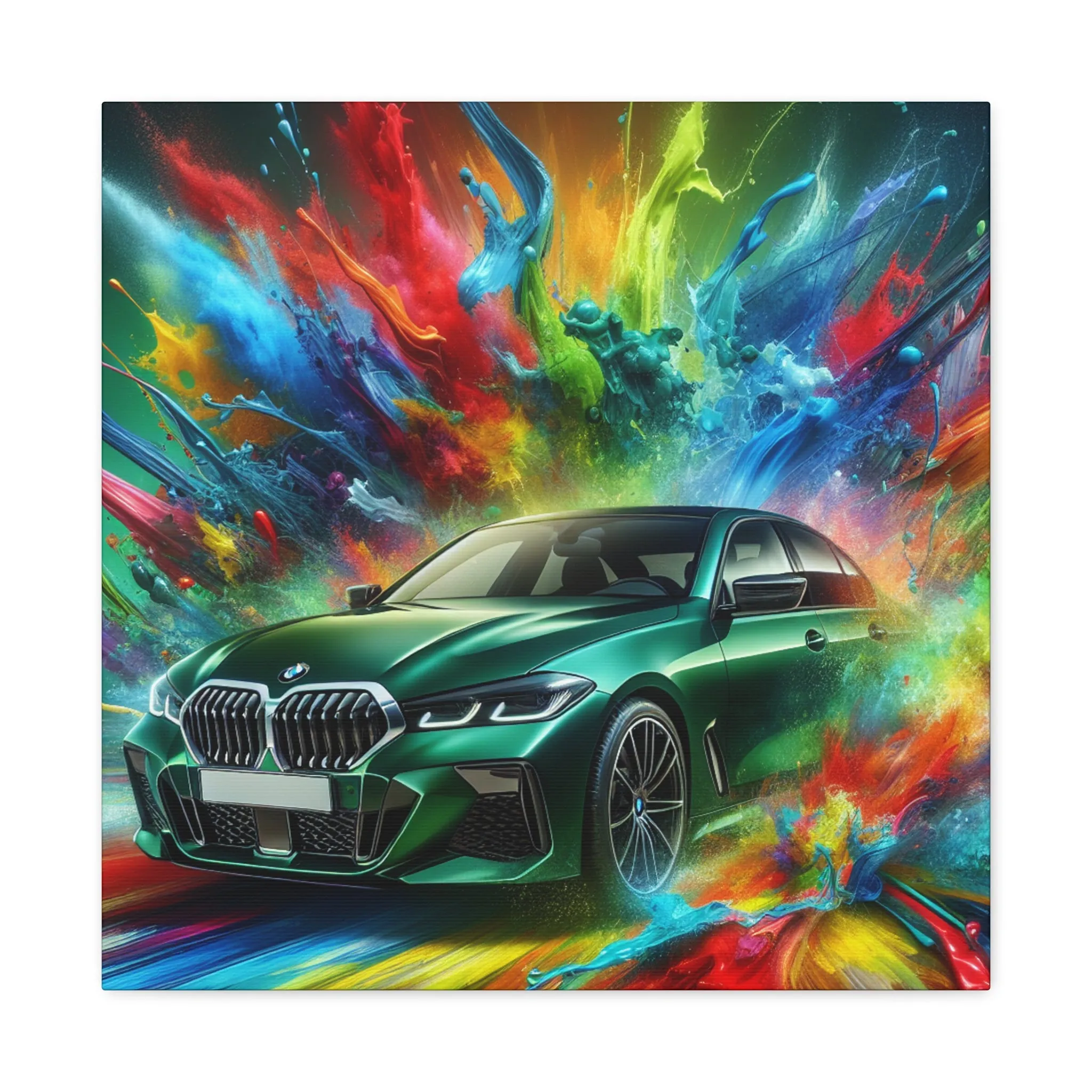 BMW Wall Art Canvas Painting - Luxury Car Print, Home Decor, Automotive Artwork, Perfect for Car Lovers and Enthusiasts