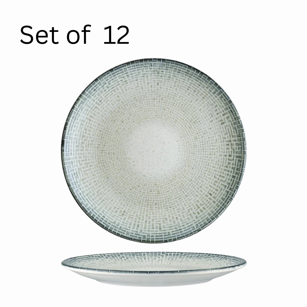 BONNA MAZE ROUND COUPE PLATE 270x30mm (MZEGRM27DZ) (Set of 12 )