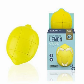 Brain IQ Teaser Lemon Cube Fruit Shape Puzzle Game Cube Educational Creative Puzzle Toys Gifts for Kids & Adults - Yellow