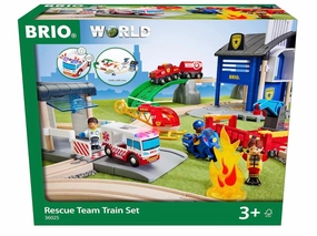 BRIO Rescue Team Train 44pcs Large Set  3yrs 