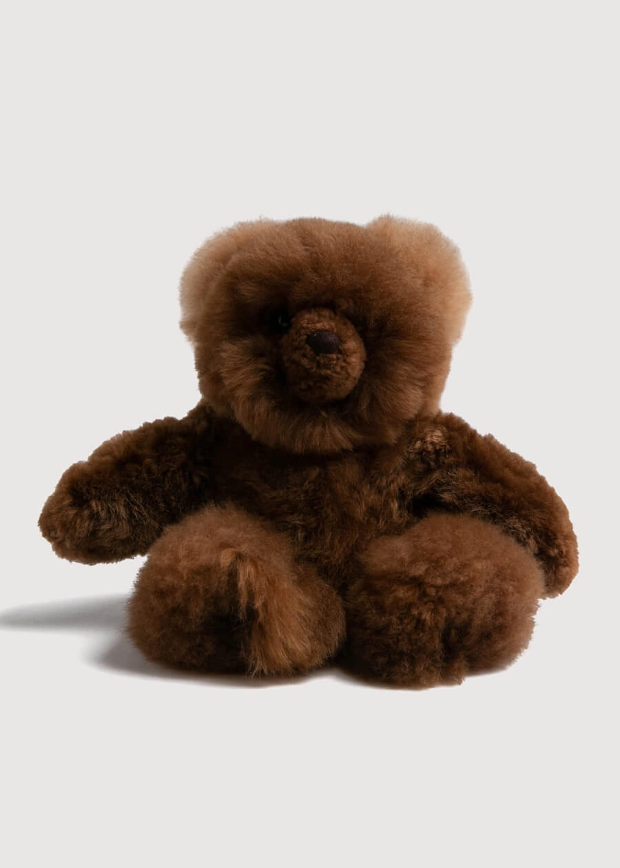Brown Teddy Bear (100% Alpaca Fur)