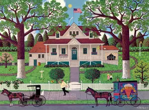 Buffalo Games - Charles Wysocki - Ice Cream and Hopscotch - 1000 Piece Jigsaw Puzzle for Adults -Challenging Puzzle Perfect for Game Nights - Finished Size is 26.75 x 19.75