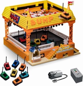 Bumper-Cars Building Set, Electric Control Kart Race Car Toy for Boy Girl, City Amusement Park Construction, Birthday Gifts for Adult Teen Kid Ages 6 7 8 , Architecture Theme Collection 1840pcs